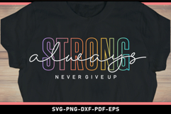 Always stay strong, Motivational Quotes SVG Product Image 2