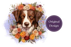Watercolor Dog Tumbler Sublimation, Dog Tumbler Wrap Design Product Image 2