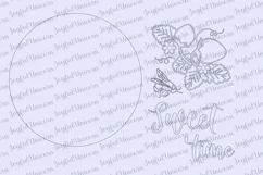 Sweet time Summer sign SVG | Strawberry Summer sign cut file Product Image 5
