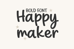 Happy Maker Font Quirky Handwritten Font, Cute Cricut Font Product Image 2
