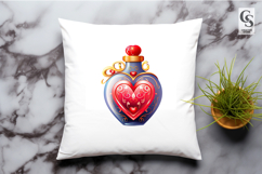 Love Potion Bottle Clipart Sublimation PNG Product Image 3