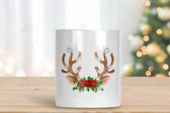 Christmas Reindeer Antlers Sublimation PNG File Product Image 2