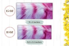Pink Fur Mug Design, White Fur Mug Template Product Image 2