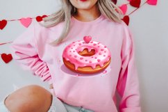 Retro Valentine Watercolor Clipart, Pink Valentine Product Image 2