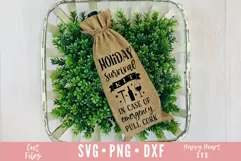 Holiday Survival Kit SVG, Christmas Wine Bag SVG Product Image 2