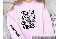Fueled by Noodles and Chill Vibes Funny Food PNG Design Product Image 3