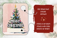 Pink Christmas Tree Money Card, Christmas Gift Cards PNG Product Image 2