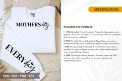 Mothers Day SVG - Mother's Day Sleeve T shirt Design Product Image 2