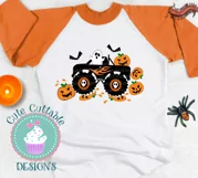 Halloween svg Pumpkin Monster Truck svg, Pumpkin Smasher svg Product Image 2