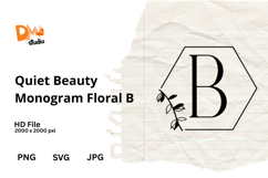 Quiet Beauty Monogram Floral Product Image 1