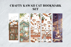 Crafty Kawaii Cat Bookmark Set,Cute Hobbyist Kitty Designs Product Image 2