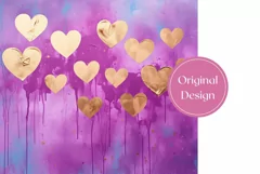 Love Hearts Tumbler Sublimation, Valentine's Day Sublimation Product Image 2