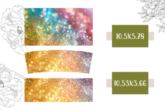 Glitter Tumbler PNG, Rainbow 40 Oz Tumbler Sublimation Product Image 2