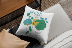 Abstract Botanical Embroidery Design with Modern Style Product Image 2