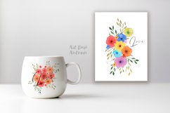 Flower Bouquets PNG |Watercolor Floral Arrangements Product Image 2
