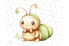 Cute Caterpillar Clipart PNG, Spring Bug Illustrations Product Image 1