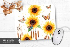 Artistic Nature Charm Mouse Pad PNG Design Product Image 1