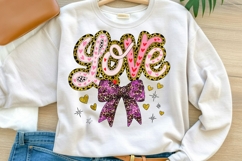 Love Leopard Print Sublimation Design Product Image 1