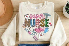 Super Nurse PNG, Nurse Sublimation Design, Nurse Life Product Image 2