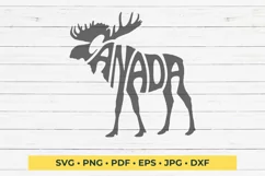 Canada Moose Cut File Product Image 2