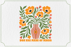 Boho Floral Quotes PNG Bundle, Aesthetic Design Product Image 11