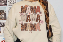 Retro Floral Mama Sublimation, Mother&#039;s Day Png Product Image 2