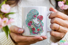 Mother &amp; child Flowers PNG Product Image 4