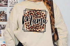 Retro Leopard Mama Sublimation, Mother&#039;s Day Png Product Image 2