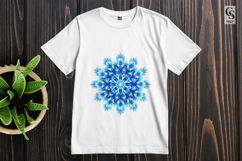 Blue Crystal Snowflake Clipart Sublimation Png Product Image 2