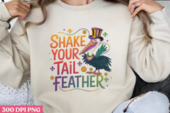 SHAKE YOUR TAIL FEATHER PNG, Mardi Gras Sublimation PNG Product Image 1