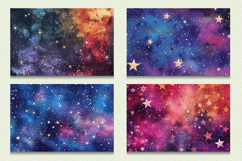 Glitter Stars Galaxy Cutting Boards sublimation Design Product Image 2
