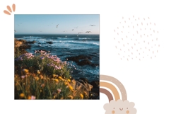 Nature Pillow, Sea Pillow Template, Floral Pillow Case Product Image 2