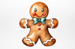 Gingerbread Man Sublimation Clipart PNG Product Image 2
