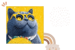 Funny Cat Pillow Design, Funny Pillow, Food Pillow Product Image 2