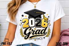 2026 Grad Cap School Graduation PNG Product Image 5