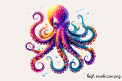 Bioluminescent Sea Animal Clipart Bundle PNG Product Image 8