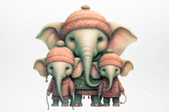 Christmas Family Animals Sublimation PNG Product Image 2