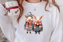 Christmas Family Animals Clipart, Christmas Clipart Product Image 2