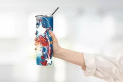 Patriotic 4th of July Tumbler Wrap Design Product Image 2