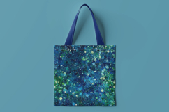 Ocean Blue Glitter Digital Paper Product Image 2