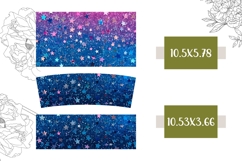 Blue Glitter Tumbler Design, Glitter 40 Oz Tumbler Template Product Image 2