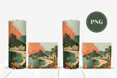 Summer Tumbler Sublimation, Sunset Tumbler Wrap Designs Product Image 2