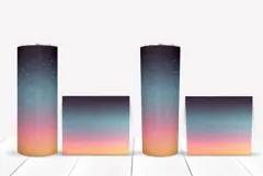 Abstract Tumbler Wrap, Glitter Sky Tumbler Sublimation Product Image 2