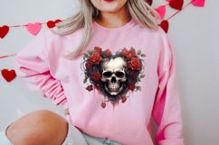 Gothic Valentines Day Clipart, Valentine Skeleton Product Image 2