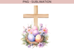 Easter cross png design for T-shirts Product Image 2