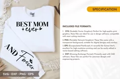 Best Mom Ever SVG - Mother's Day Sleeve T shirt Design Product Image 2
