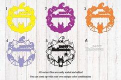 Halloween Door Sign With Bat | 3D Layered Design Product Image 2