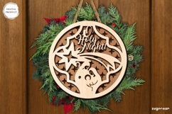 O Holy Night Door Sign Laser Cut | Door Hanger | SVG Product Image 1