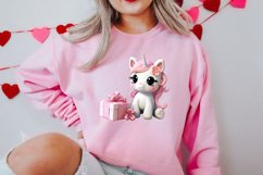 Unicorn Valentine Clipart Sublimation, Christmas Clipart Product Image 2