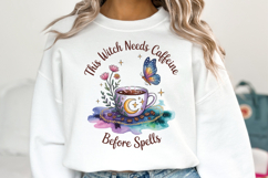 This Witch needs Caffeine Before Spells Svg | Halloween Svg Product Image 1